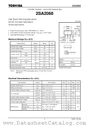 2SA2060 datasheet pdf TOSHIBA
