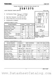 2SB1375 datasheet pdf TOSHIBA
