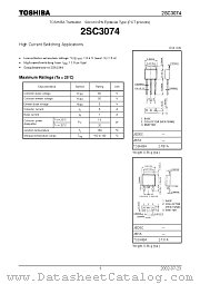 2SC3074 datasheet pdf TOSHIBA