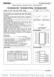 TC74VHC175F datasheet pdf TOSHIBA