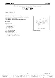 TA2078P datasheet pdf TOSHIBA