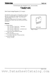 TA8214K datasheet pdf TOSHIBA