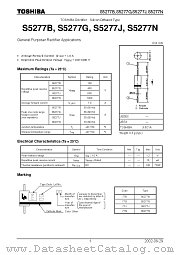 S5277J datasheet pdf TOSHIBA