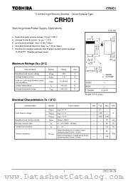 CRH01 datasheet pdf TOSHIBA