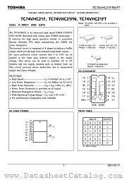 TC74VHC21FT datasheet pdf TOSHIBA