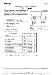 TF1206 datasheet pdf TOSHIBA
