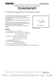 TC74VCX573FT datasheet pdf TOSHIBA