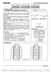 TC74VHC240FW datasheet pdf TOSHIBA