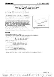 TC74VCXH16245FT datasheet pdf TOSHIBA