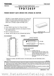 TPD7203F datasheet pdf TOSHIBA