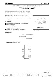 TD62M8501F datasheet pdf TOSHIBA