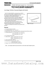 TC74VCXHR162652FT datasheet pdf TOSHIBA