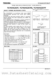 TC74VHC257FN datasheet pdf TOSHIBA