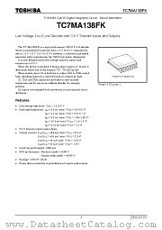 TC7MA138FK datasheet pdf TOSHIBA