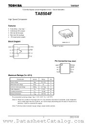 TA8504F datasheet pdf TOSHIBA