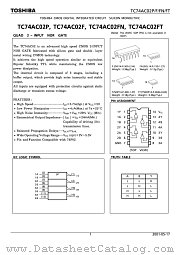 TC74AC02F datasheet pdf TOSHIBA