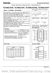 TC74AC157P datasheet pdf TOSHIBA
