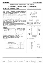 TC74AC280FN datasheet pdf TOSHIBA