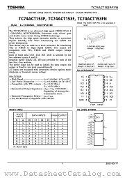 TC74ACT153FN datasheet pdf TOSHIBA