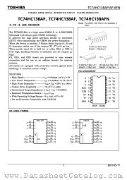TC74HC138AFN datasheet pdf TOSHIBA