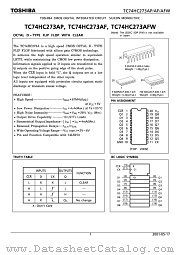 TC74HC273AP datasheet pdf TOSHIBA