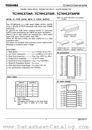 TC74HC373AP datasheet pdf TOSHIBA