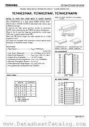 TC74HC374AF datasheet pdf TOSHIBA