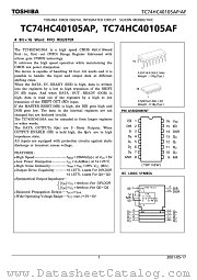 TC74HC40105AP datasheet pdf TOSHIBA