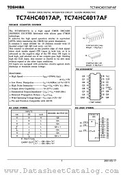 TC74HC4017AP datasheet pdf TOSHIBA