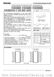 TC74HC4040AP datasheet pdf TOSHIBA