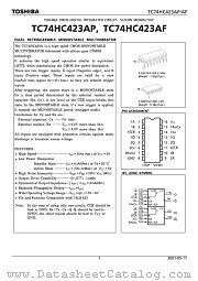 TC74HC423AP datasheet pdf TOSHIBA