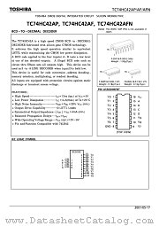 TC74HC42AFN datasheet pdf TOSHIBA