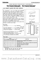 TC74HC592AP datasheet pdf TOSHIBA