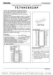 TC74HC652AP datasheet pdf TOSHIBA