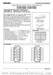 TC74HC7240AF datasheet pdf TOSHIBA