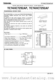 TC74HC7292AF datasheet pdf TOSHIBA