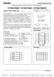TC74HCT00AP datasheet pdf TOSHIBA