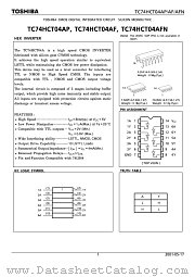 TC74HCT04AP datasheet pdf TOSHIBA