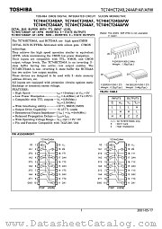 TC74HCT244AFW datasheet pdf TOSHIBA
