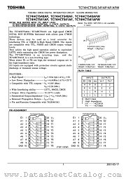 TC74HCT540AF datasheet pdf TOSHIBA