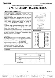 TC74HCT688AP datasheet pdf TOSHIBA