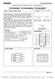 TC74VHC00FT datasheet pdf TOSHIBA