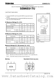 SSM6E01TU datasheet pdf TOSHIBA