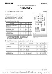 HN2D02FU datasheet pdf TOSHIBA