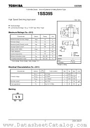 1SS395 datasheet pdf TOSHIBA