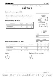 01ZA8.2 datasheet pdf TOSHIBA