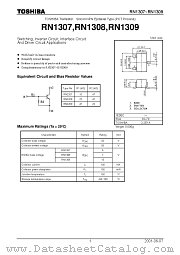 RN1307 datasheet pdf TOSHIBA