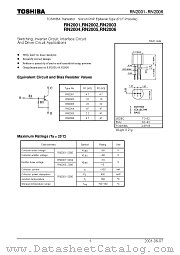 RN2001 datasheet pdf TOSHIBA