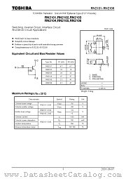 RN2103 datasheet pdf TOSHIBA