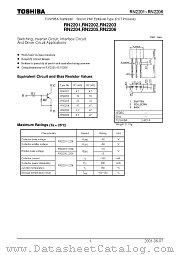 RN2201 datasheet pdf TOSHIBA